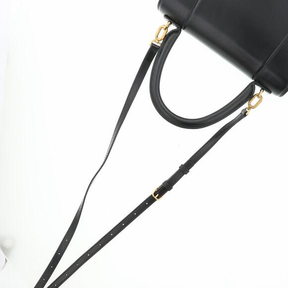 BALENCIAGA Hourglass Shoulder Bag Black Leather - Picture 6 of 6